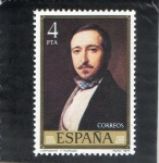 Stamps Spain -  2432-CAMPOAMOR  ( F.Madrazo )