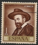 Stamps Spain -  José Mª Sert. Ed 1714