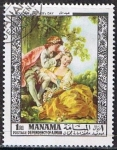 Stamps Bahrain -  F.Boucher. Mother. Day