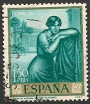 Stamps Spain -  Julio Romero de Torres (1880-1930). Ed 1662