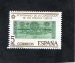 Stamps Spain -  2324- BICENTENARIO DE LA CONSTITUCION LO LOS ESTADOS UNIDOS (2)