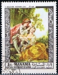 Stamps Bahrain -  F.Boucher. Mother. Day