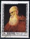 Stamps Bahrain -  Le Bassa portrajt de Vieillard