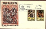 Stamps Spain -  Navidad 1983 - Tortosa(Tarragona) - Vich(Barcelona) - SPD