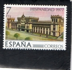 Sellos de Europa - Espa�a -  2441- HISPANIDAD 1977  PALACIO NACIONAL- GUATEMALA