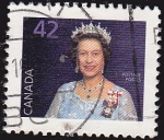 Sellos de America - Canad� -  reina elizabeth II