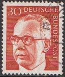 Stamps Germany -  PRESIDENTE G. HEINEMANN