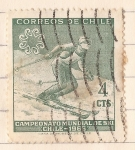 Sellos del Mundo : America : Chile : Campeonato Mundial de Ski - Chile 1966
