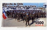 Sellos de America - Chile -  EJÉRCITO DE CHILE, 200 AÑOS AL SERVICIO DE LA PATRIA