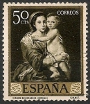 Stamps Spain -  Día del Sello. Bartolomé Esteban  Murillo (1617-1682). Ed 1272