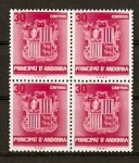 Stamps Andorra -  Escudo de Andorra.