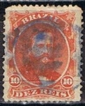 Stamps Brazil -  Scott  53  Emperadoe Don Pedro