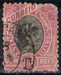 Stamps Brazil -  Scott  116 Cabeza de Libertad