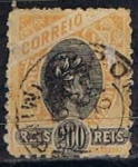 Stamps Brazil -  Scott  118  Cabeza Libertad (6)