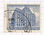 Stamps Argentina -  Palacio central de Correos y Telecomunicaciones