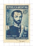 Stamps Argentina -  General Juan Lavalle