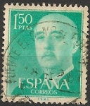 Stamps Spain -  General Franco. Ed  1155