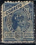 Stamps Brazil -  Scott  161 Cabeza de Libertad (2)