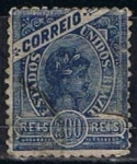 Stamps Brazil -  Scott  161 Cabeza de Libertad (7)