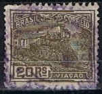 Sellos de America - Brasil -  Scott  219  Ferrocarril