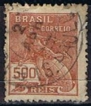 Stamps Brazil -  Scott  253  Mercury (8)