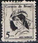 Stamps Brazil -  Scott  1039  Anita Garibaldi (2)