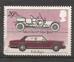 Stamps United Kingdom -  Automóviles. Rolls-Royce.