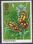 Stamps United Kingdom -  MARIPOSAS. AJEDREZADA DE PALLAS (CARTEROCEPHALUS PALAEMON)