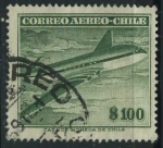 Stamps Chile -  Scott C178 - Avión Comet