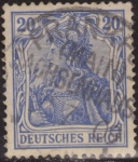 Stamps Germany -  Alemania 1902 Scott 69 Sello º Alegoría Germania 5 Pfennig Deutsches Reich Allemagne Duitsland