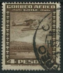 Stamps Chile -  Scott C42 - Hidroavión