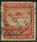 Stamps Chile -  Scott C43 - Hidroavión