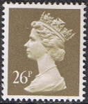 Stamps : Europe : United_Kingdom :  ISABEL II TIPO MACHIN 4/9/90