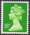 Stamps United Kingdom -  ISABEL II TIPO MACHIN 10/9/91