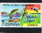 Stamps Spain -  2470- PROTEGE LAS AGUAS Y ZONAS HUMEDAS