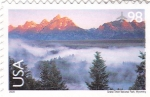 Stamps : America : United_States :  Grand Teton National Park. Wyoming