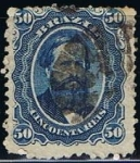 Stamps Brazil -  Scott  56 Emperador Don Pedro