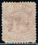 Stamps Brazil -  Scott  84  Emperador Don Pedro