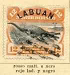 Sellos del Mundo : Asia : Malaysia : Isla Lubuan Edicion1894