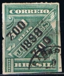 Stamps Brazil -  Scott  133  cifras sobrecargado