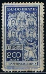 Stamps Brazil -  Scott  191  Bonifacio,Bolivar, hidalgo,O´Higgins,San martin. (2)