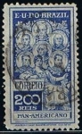 Stamps Brazil -  Scott  191  Bonifacio,Bolivar, hidalgo,O´Higgins,San martin.