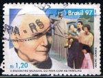 Stamps Brazil -  Scott  2645  El Papa en Rio de Janeiro