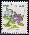 Stamps Brazil -  Tibouchina mutatalis