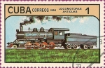 Stamps : America : Cuba :  Locomotoras Antiguas. I