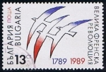 Stamps Bulgaria -  Scott  3422   Bicentenario de la revolucion Francesa