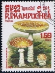 Sellos de Asia - Camboya -  Amanita muscaria