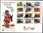 Sellos de Europa - Espa�a -  Correspondencia epistolar escolar - Don Quijote  HB - SPD