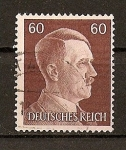 Stamps Germany -  Busto de Hitler - Grabado - Formato 21,5 x 26.