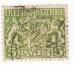 Stamps Germany -  Baryern Ed 1916